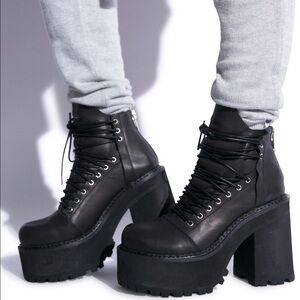 Unif thrash Lace-Up Boots